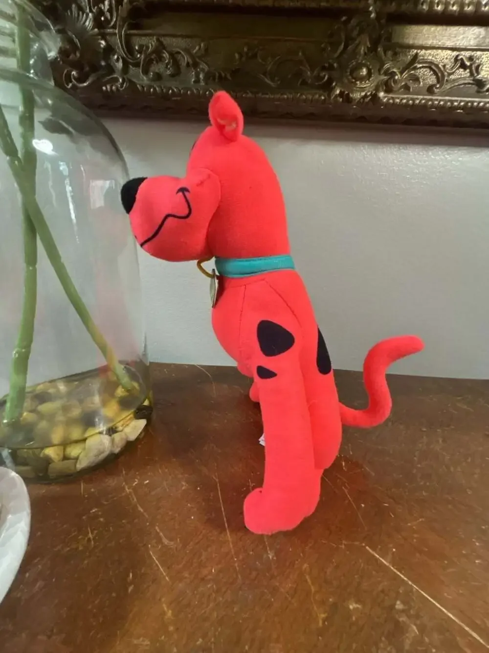 Toy Factory Scooby-Doo Fluorescent Neon Orange / Pink Plush Stuffed Animal 9